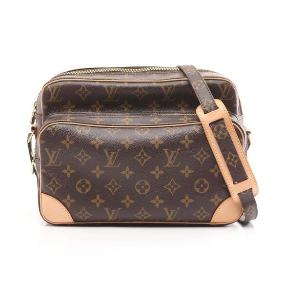 LOUIS VUITTON Brown Monogram Leather Shoulder Bag - Picture 1 of 11